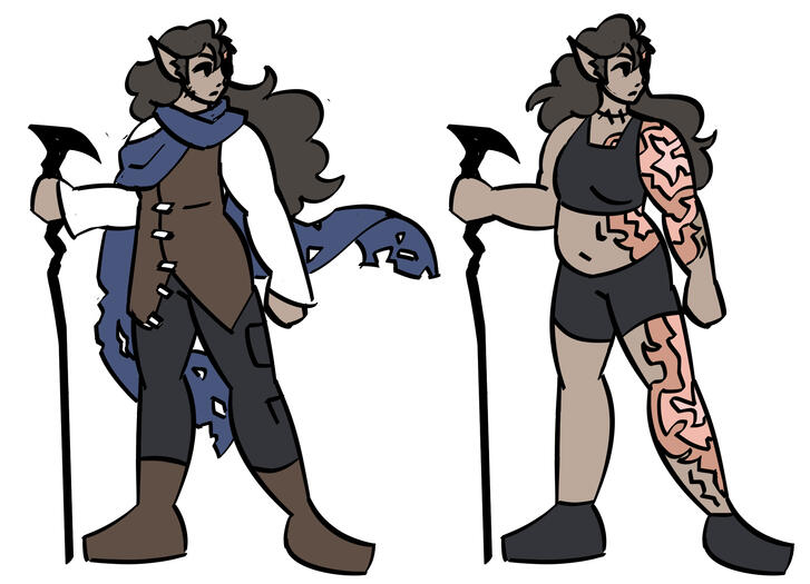 Character Reference Sheet, Sketch Style (March 2025)