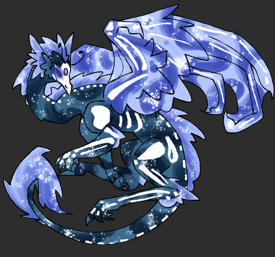 Flight Rising Dragon, Watercolor Style (March 2025)