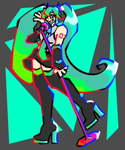 Hatsune Miku, Kuroiyuki96 Style Study (February 2024)